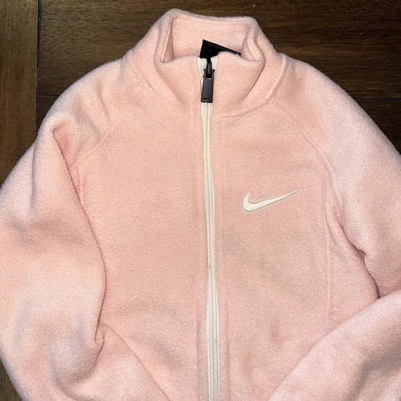 Nike xs/4 girls pink zip up fleece - Picture 2 of 5